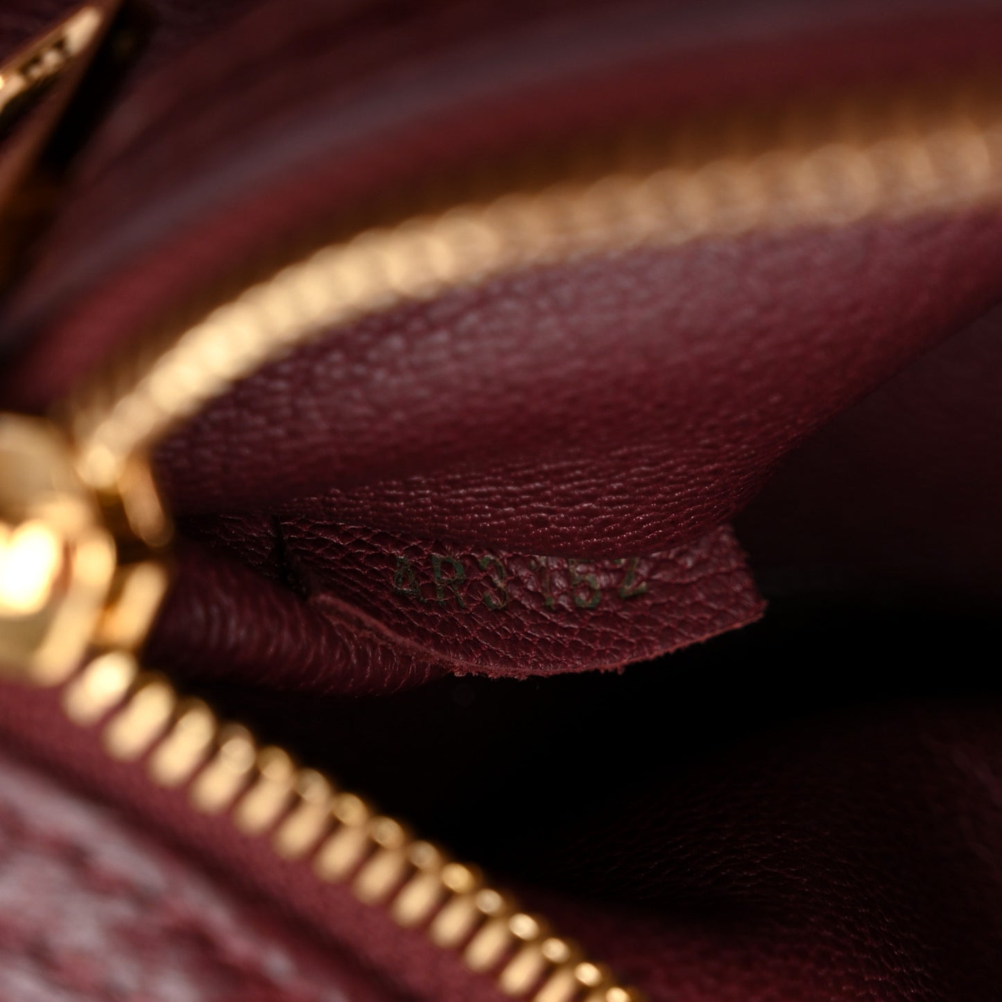 Monogram Ostrich Lizard Majestueux PM Bordeaux