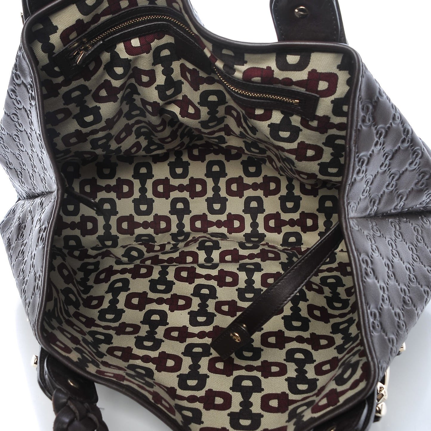 Guccissima Medium Pelham Shoulder Bag Dark Brown