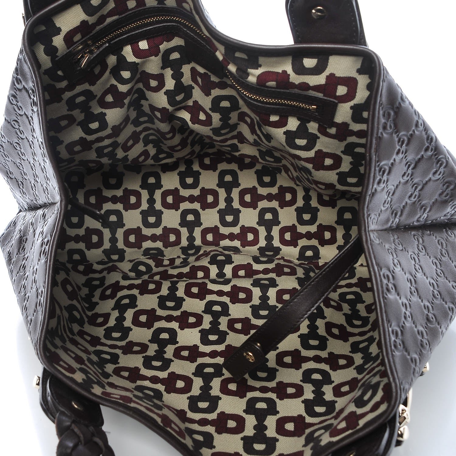 Gucci Guccissima Medium Pelham Shoulder Bag Dark Brown 5 of 10