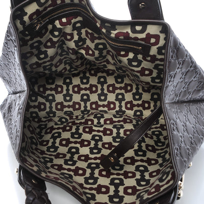 Gucci Guccissima Medium Pelham Shoulder Bag Dark Brown 5 of 10