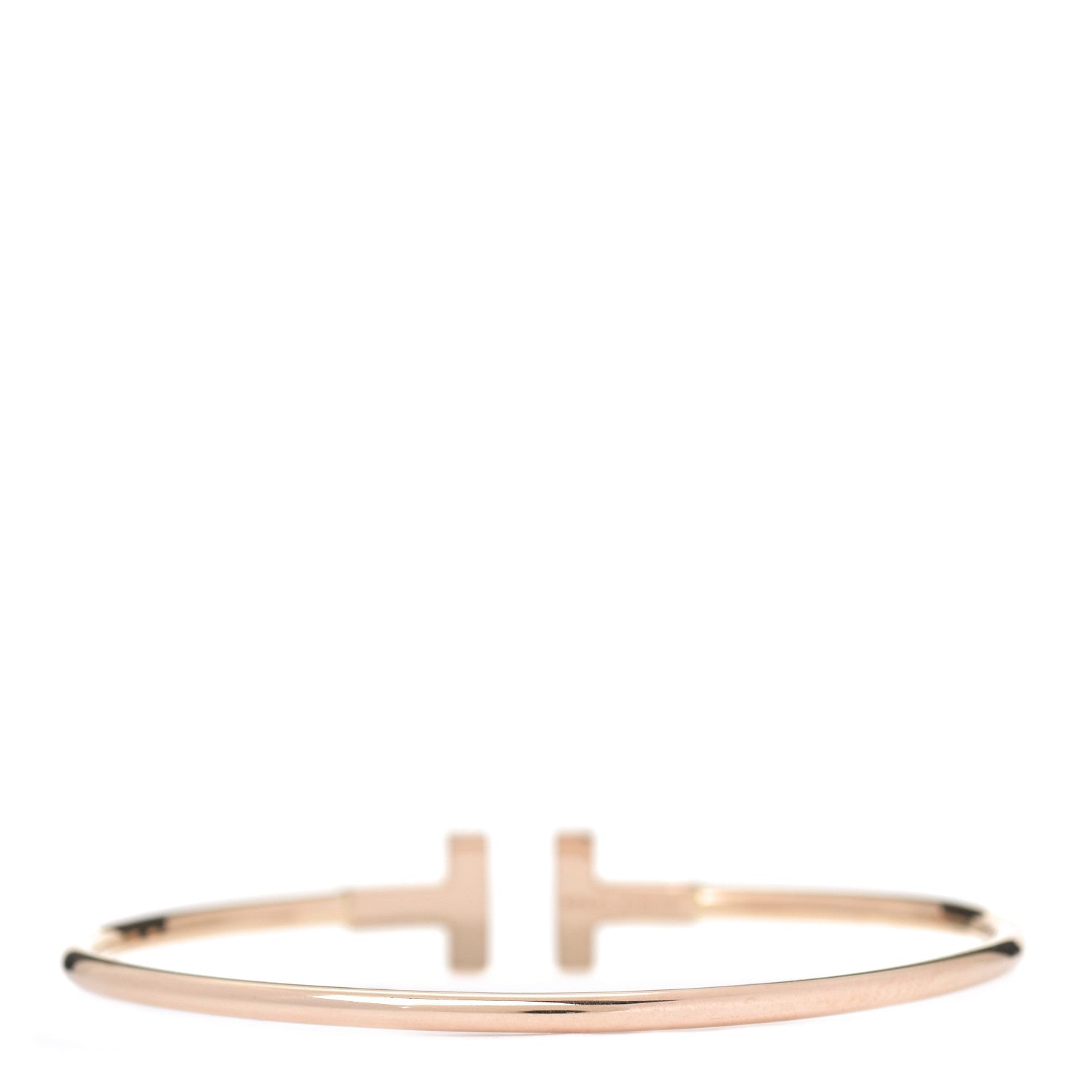 Tiffany 18K Rose Gold T Wire Bracelet 2 of 4