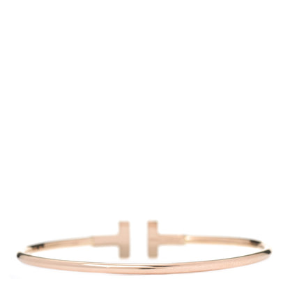 Tiffany 18K Rose Gold T Wire Bracelet 2 of 4