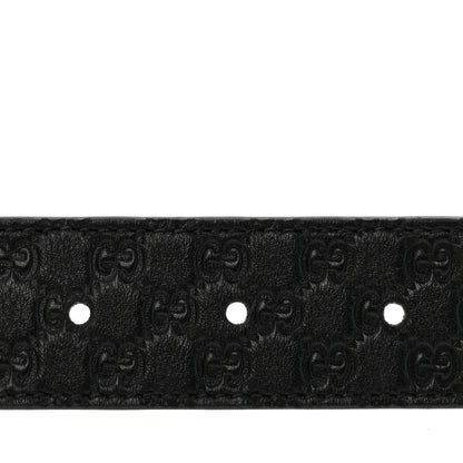 Gucci Guccissima Double G Reversible Belt 75 30 Black White 5 of 8