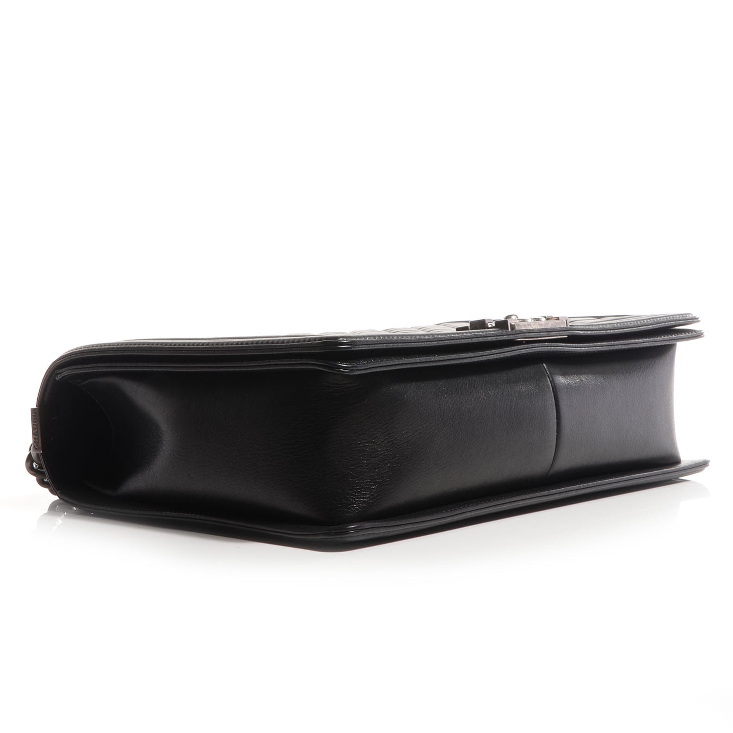 Chanel Metallic Calfskin Large Boy Flap Black 4 of 9