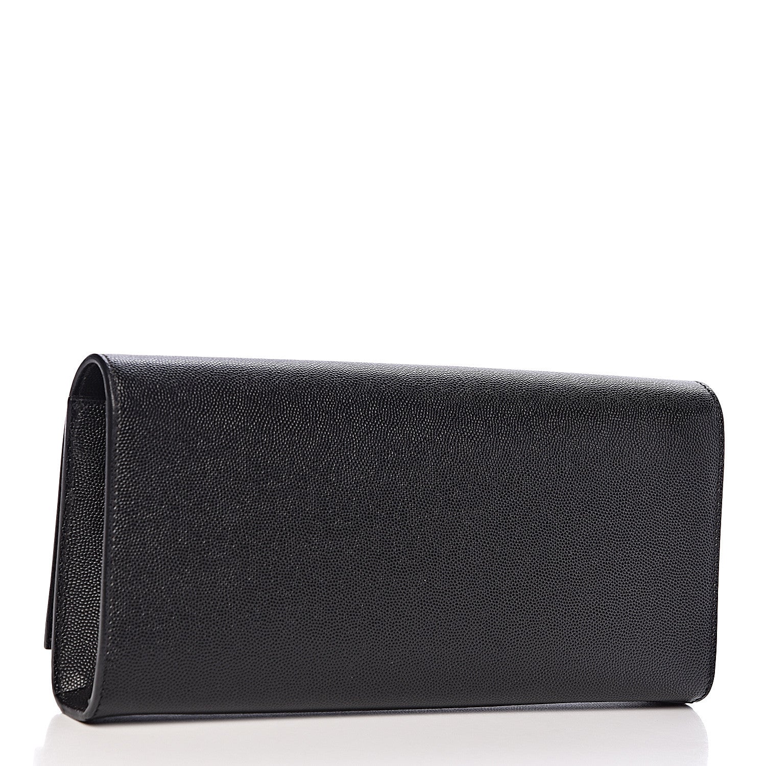 Saint Laurent Grain De Poudre Monogram Cassandre Clutch Black 3 of 9