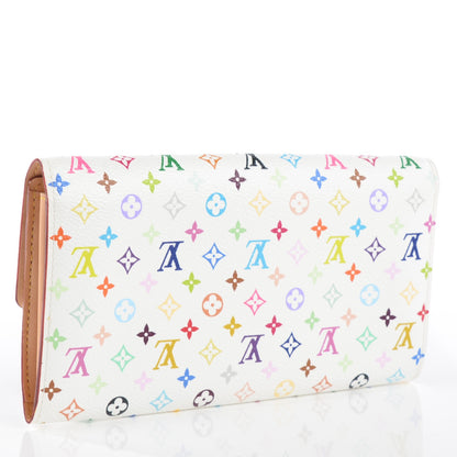 Louis Vuitton Monogram Multicolor Sarah Wallet White 3 of 7