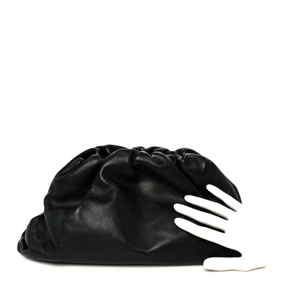 Bottega Veneta Smooth Butter Calf The Pouch Oversized Clutch Black 2 of 11