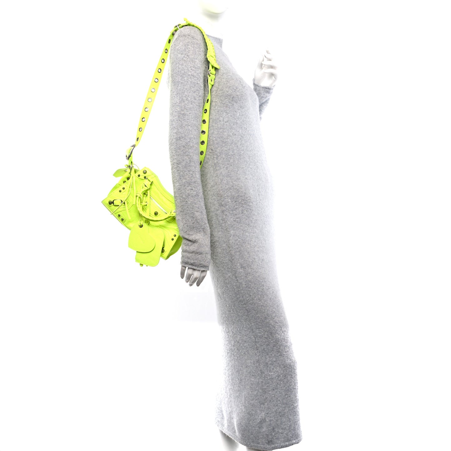 Agneau Arena Neo Cagole Handbag XS Fluo Yellow