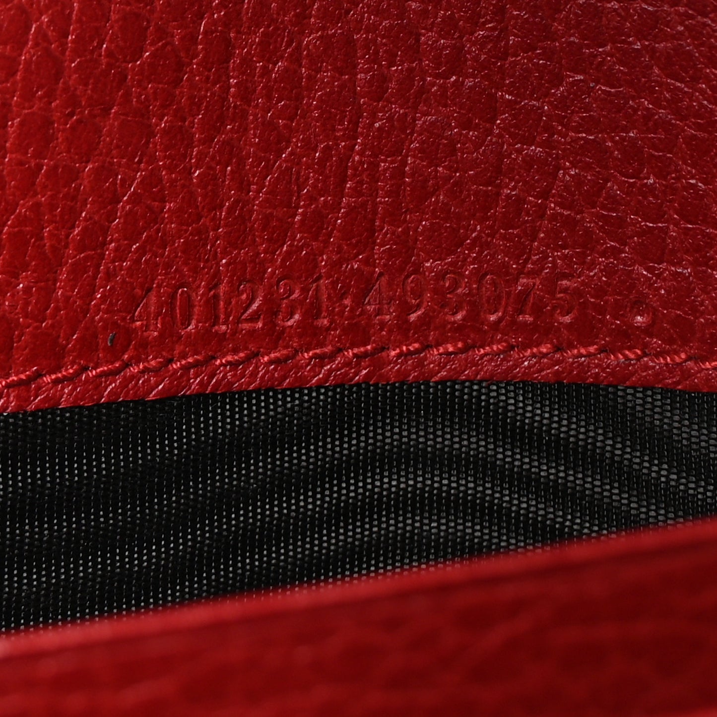 Calfskin Mini Dionysus Chain Wallet Hibiscus Red