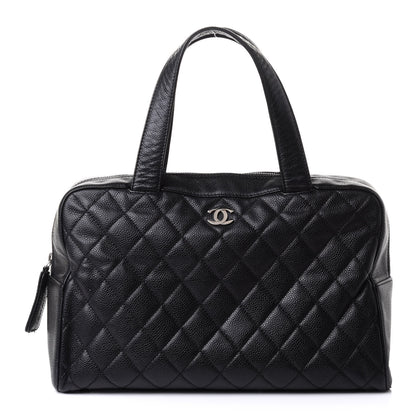 Chanel Caviar Quilted Bowler Black 1 of 9
