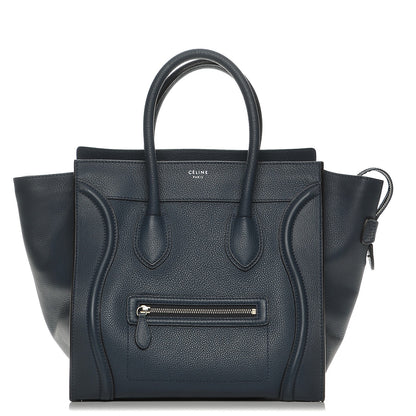 Celine Drummed Calfskin Mini Luggage Orage 1 of 8