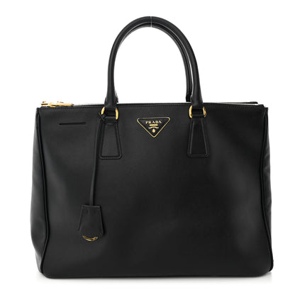 Prada Saffiano Medium Galleria Double Zip Tote Black 1 of 11