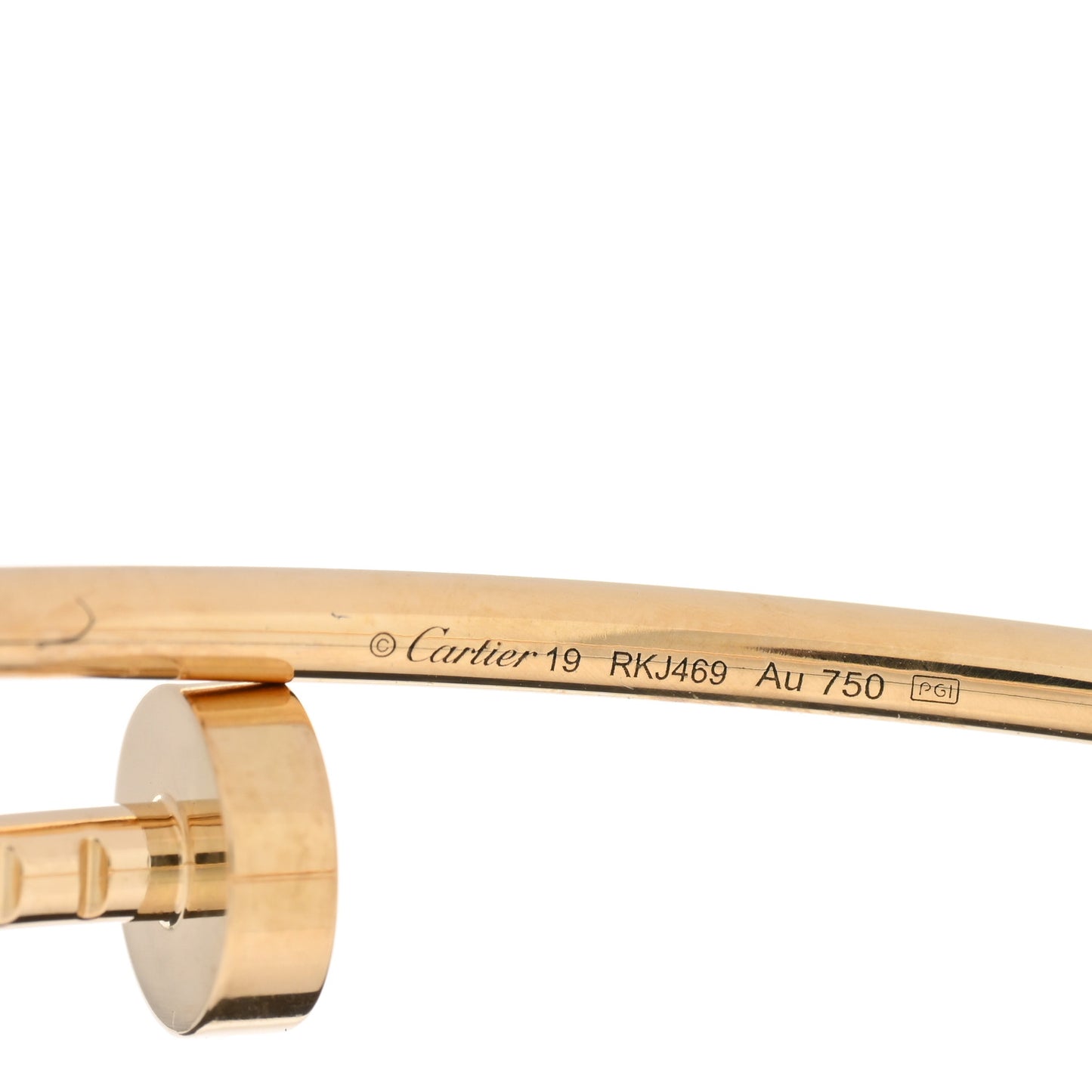 18K Yellow Gold Small Juste Un Clou Bracelet 19