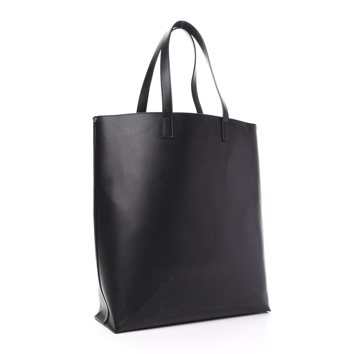 Calfskin Medium Shopping Tote Black