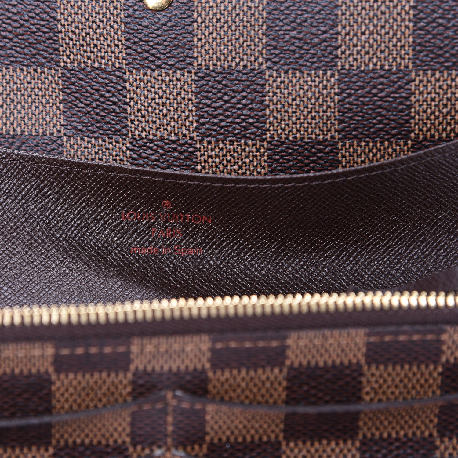 Louis Vuitton Damier Ebene Emilie Wallet 5 of 9