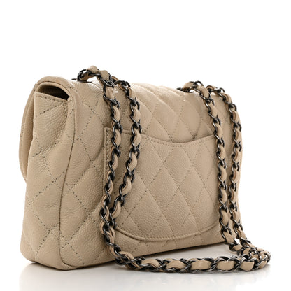 Chanel Caviar Quilted Medium Now and Forever Flap Ivory 2 of 13