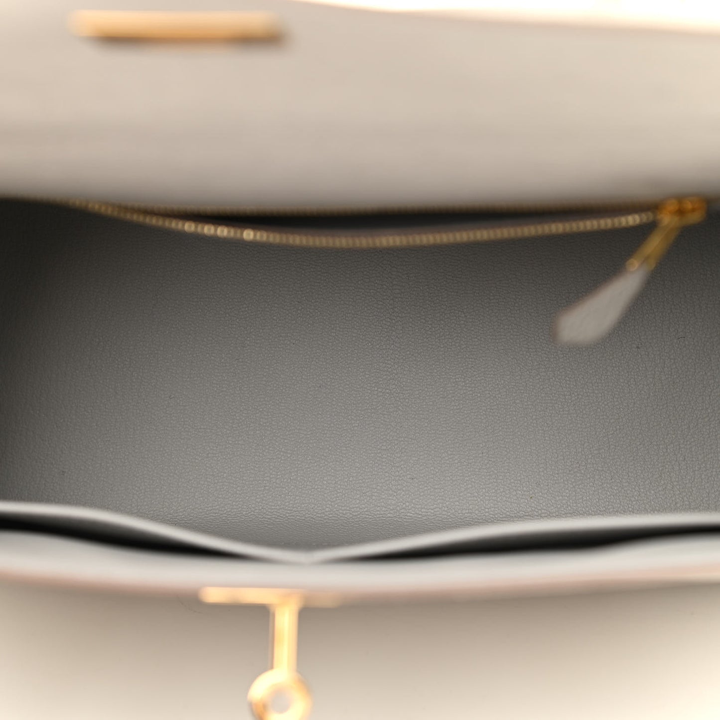 Ostrich Kelly Sellier 28 Gris Perle