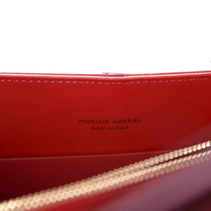 Mansur Gavriel Calfskin Mini Folded Bag Flamma 9 of 10