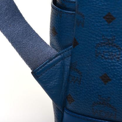 MCM Visetos Studded Small Stark M Backpack Blue 25 of 31