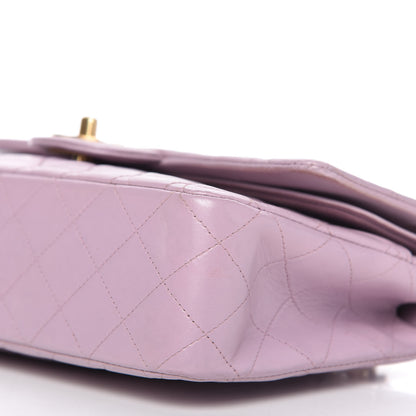 Chanel Lambskin Quilted Medium Double Flap Light Purple 7 of 11