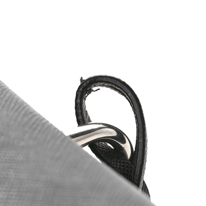 Prada Saffiano Lux Lock Flap Chain Shoulder Bag Black 10 of 10
