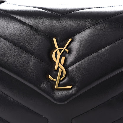 Saint Laurent Calfskin Y Quilted Monogram Toy Loulou Crossbody Bag Black 9 of 9