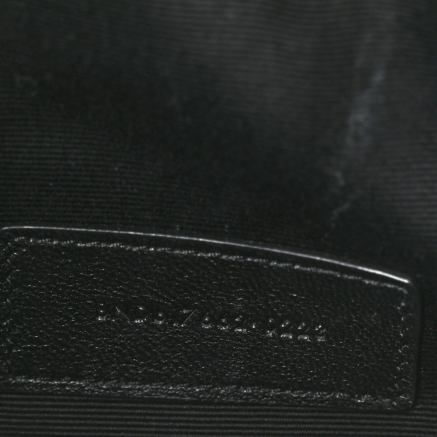 Grain De Poudre Matelasse Chevron Monogram Envelope Clutch Dark Beige