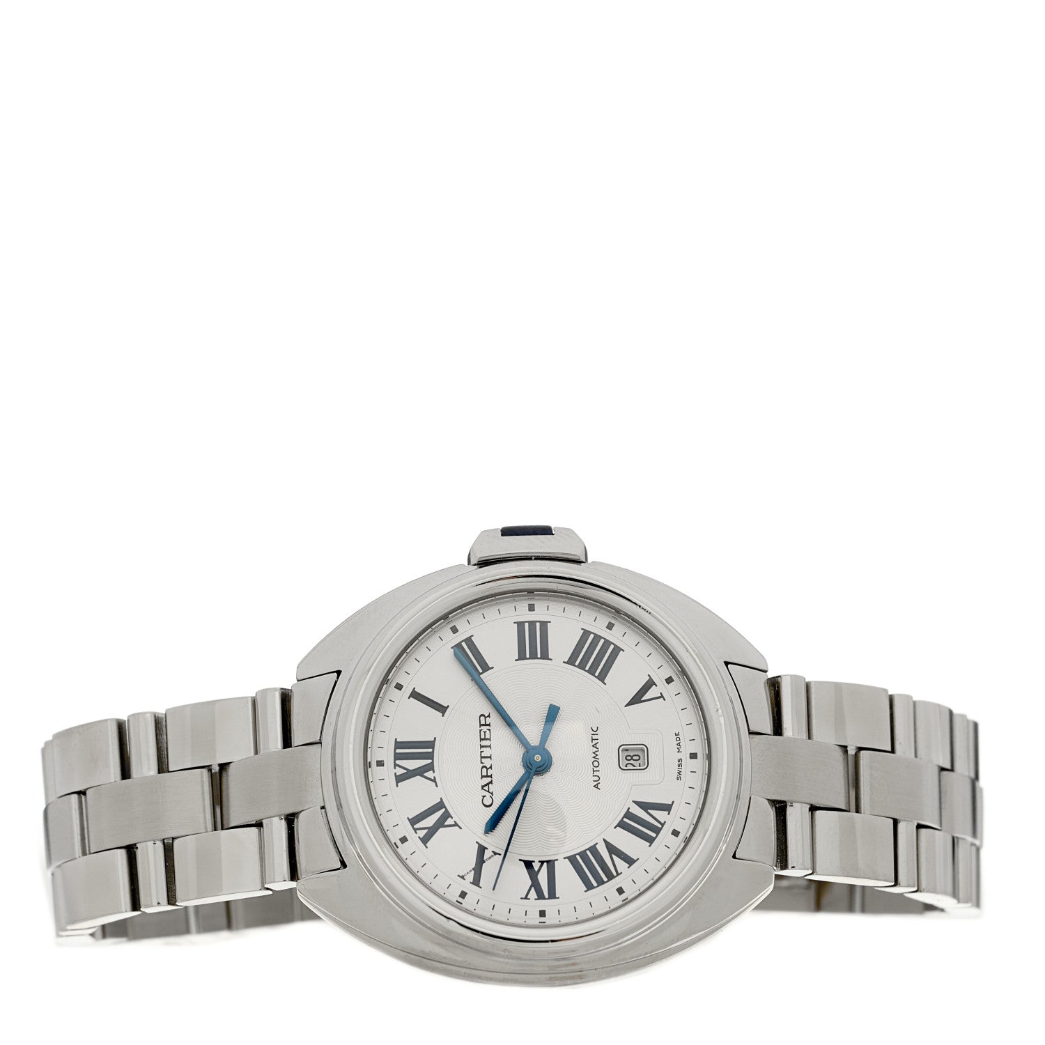 Cartier Stainless Steel 31mm Cle De Cartier Automatic Watch 2 of 4