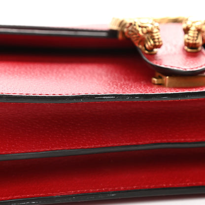 Gucci Textured Calfskin Web Medium Dionysus Shoulder Bag Hibiscus Red 10 of 10