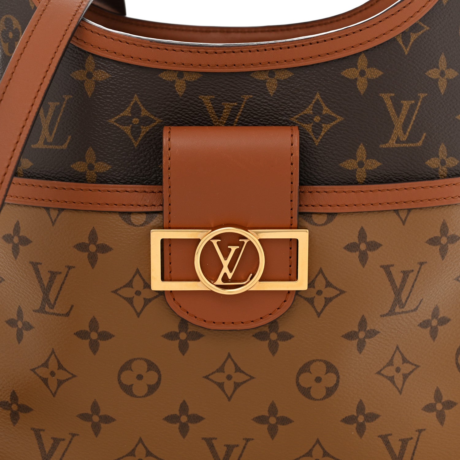 Louis Vuitton Reverse Monogram Dauphine Hobo PM 8 of 10