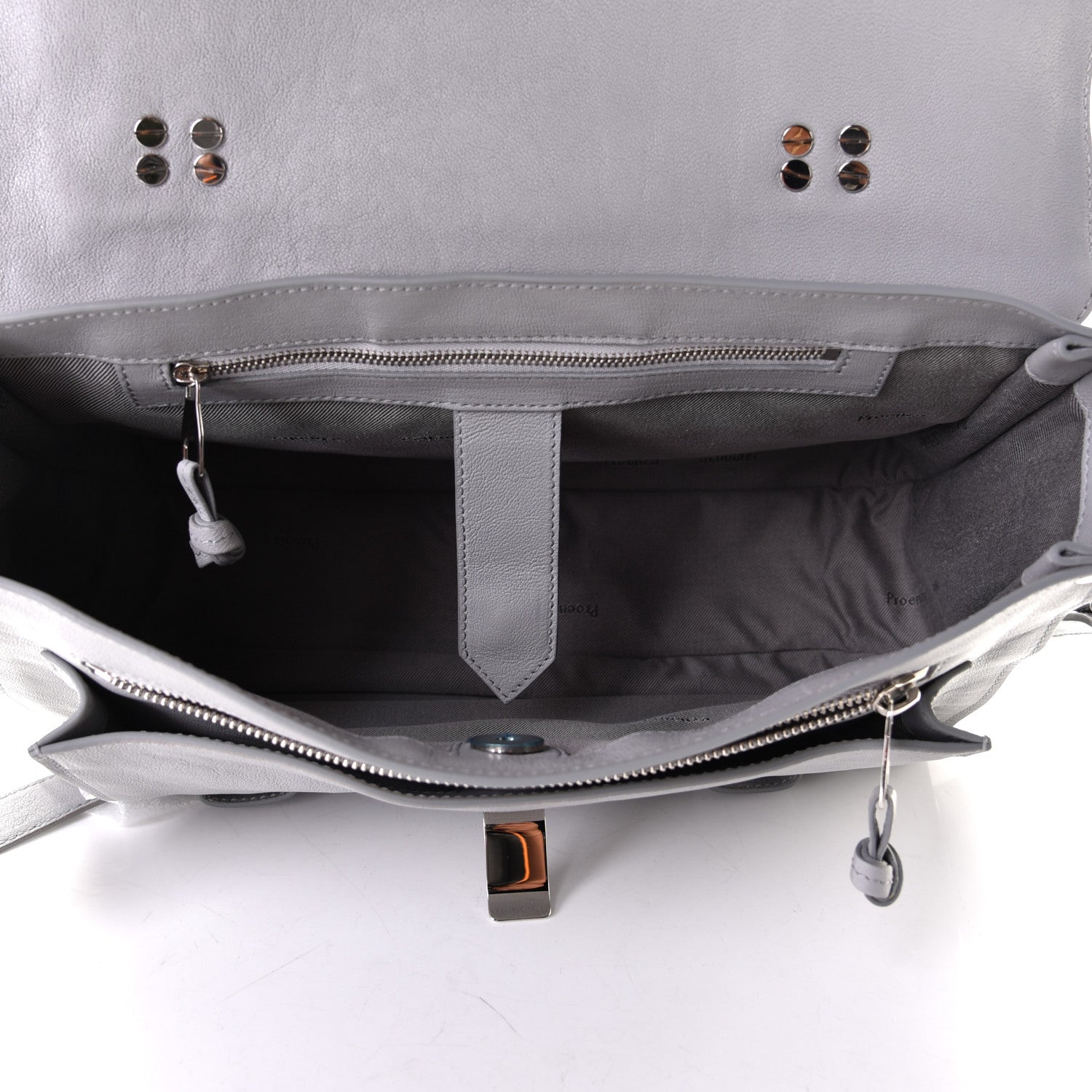 Proenza Schouler Lambskin Medium PS1 Satchel Concrete Grey 4 of 6