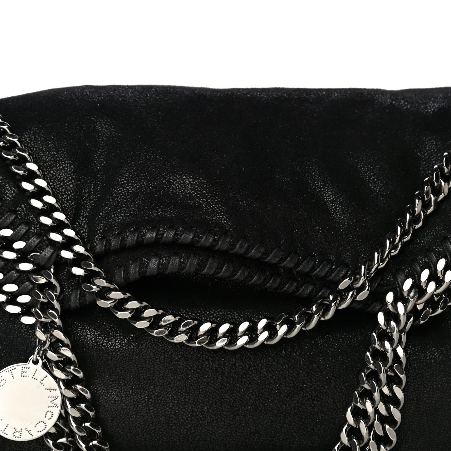 Shaggy Deer Falabella Fold Over Tote Black