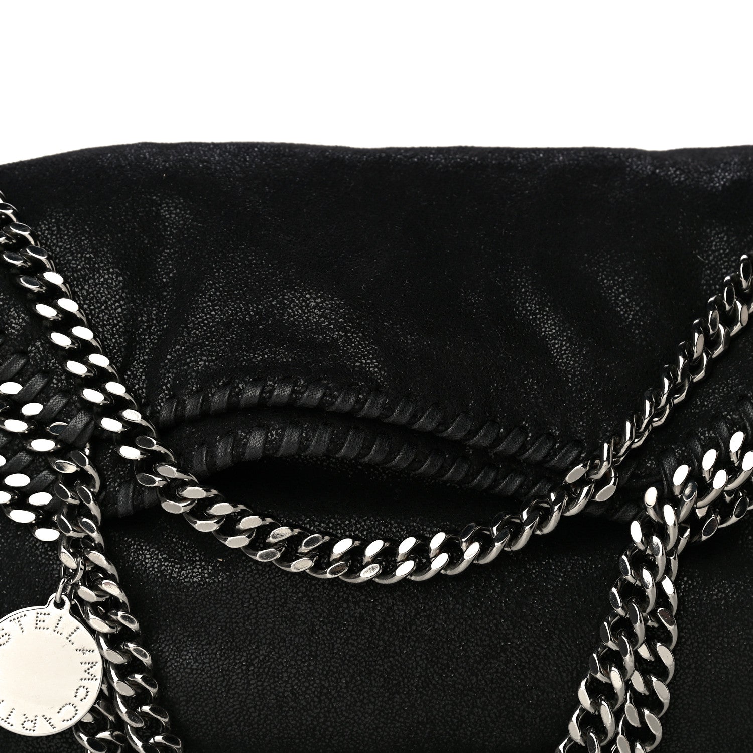 Stella McCartney Shaggy Deer Falabella Fold Over Tote Black 8 of 11