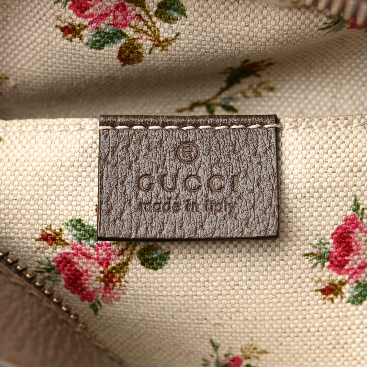 Gucci GG Supreme Monogram Web Neo Vintage Shoulder Bag Beige New Acero Crop 6 of 12