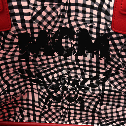 MCM Visetos Medium Liz Reversible Shopper Tote Ruby Red 9 of 21