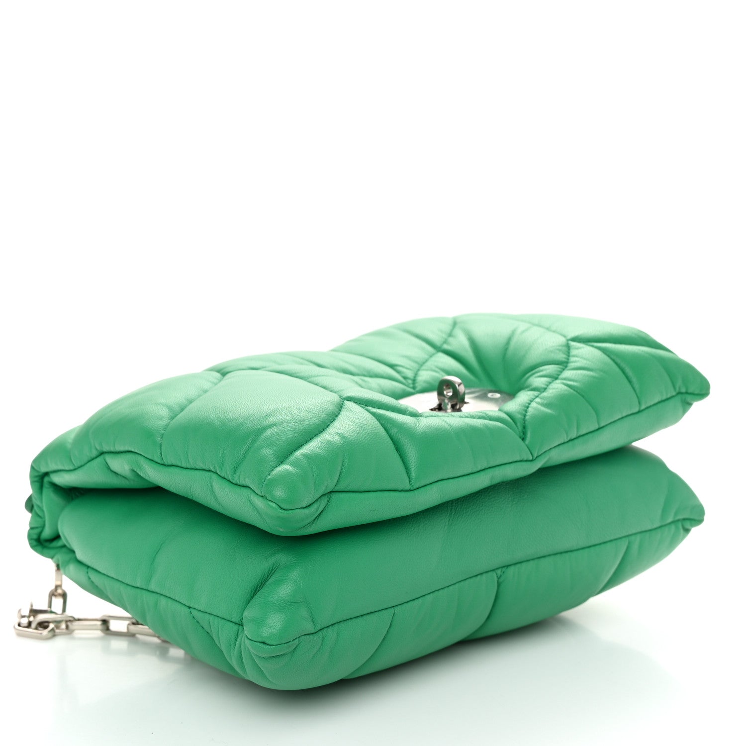 Mulberry Nappa Pillow Quilted Little Softie Bag Lawn Green 4 of 9