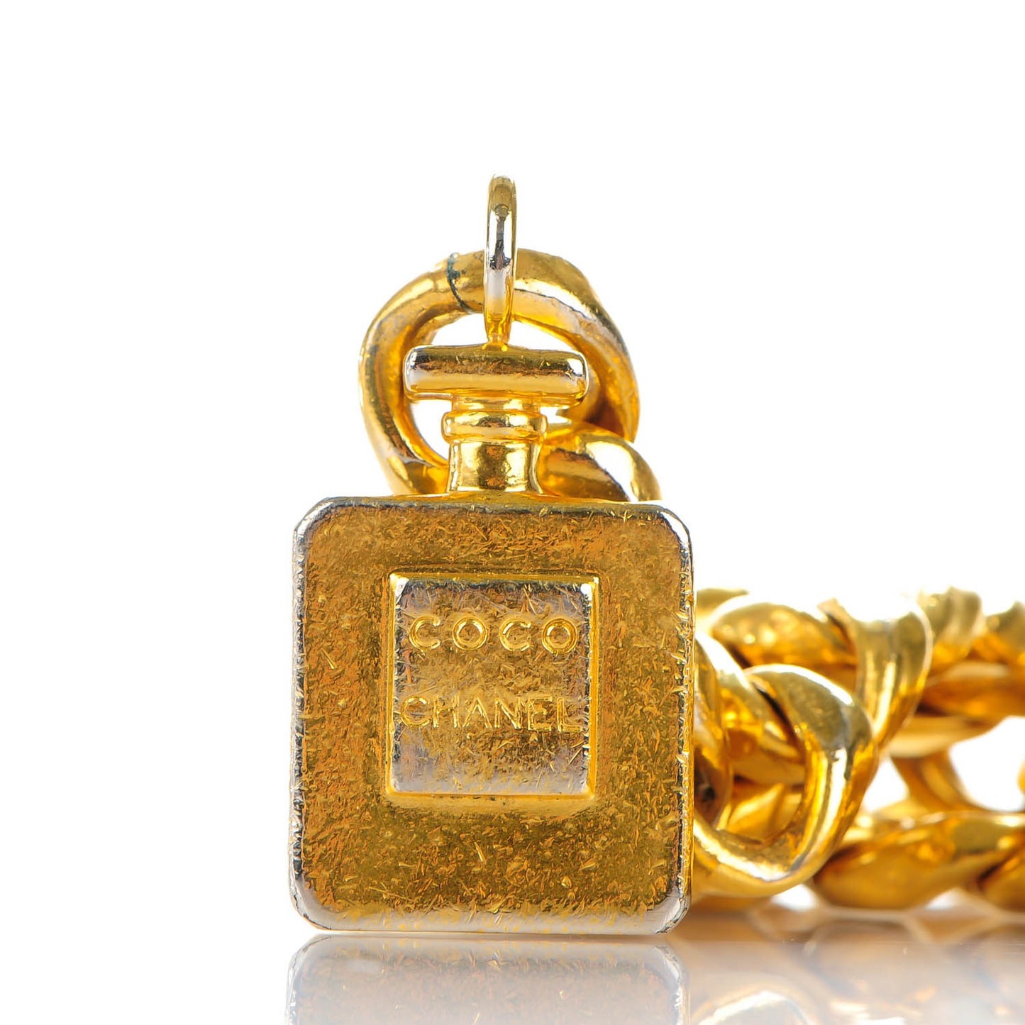 Chain Coco Perfume Bottle Belt Gold