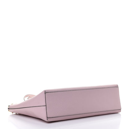 Valentino Garavani Grained Calfskin Small Rockstud Shoulder Tote Rose Quartz 3 of 4