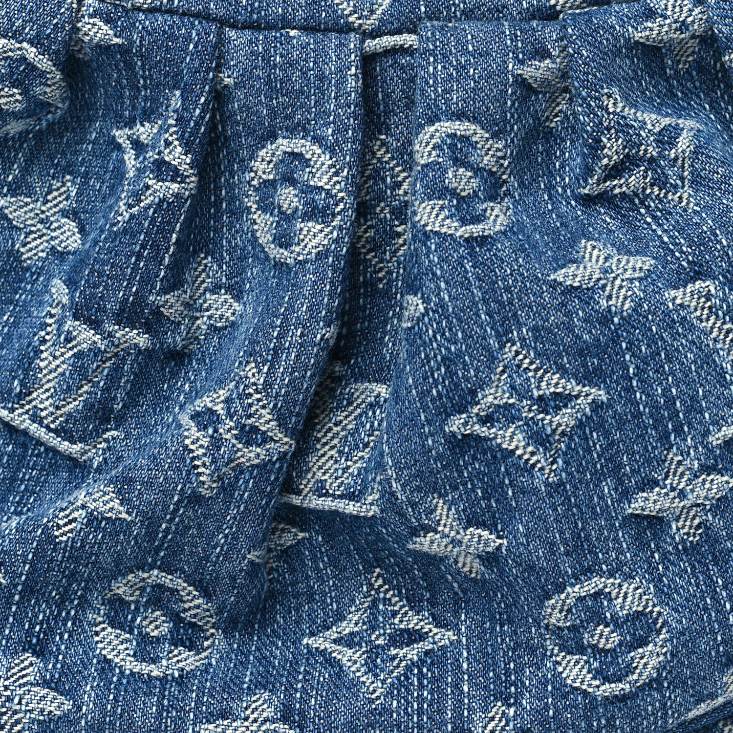 Louis Vuitton Monogram Denim Pochette Valley Blue 7 of 10