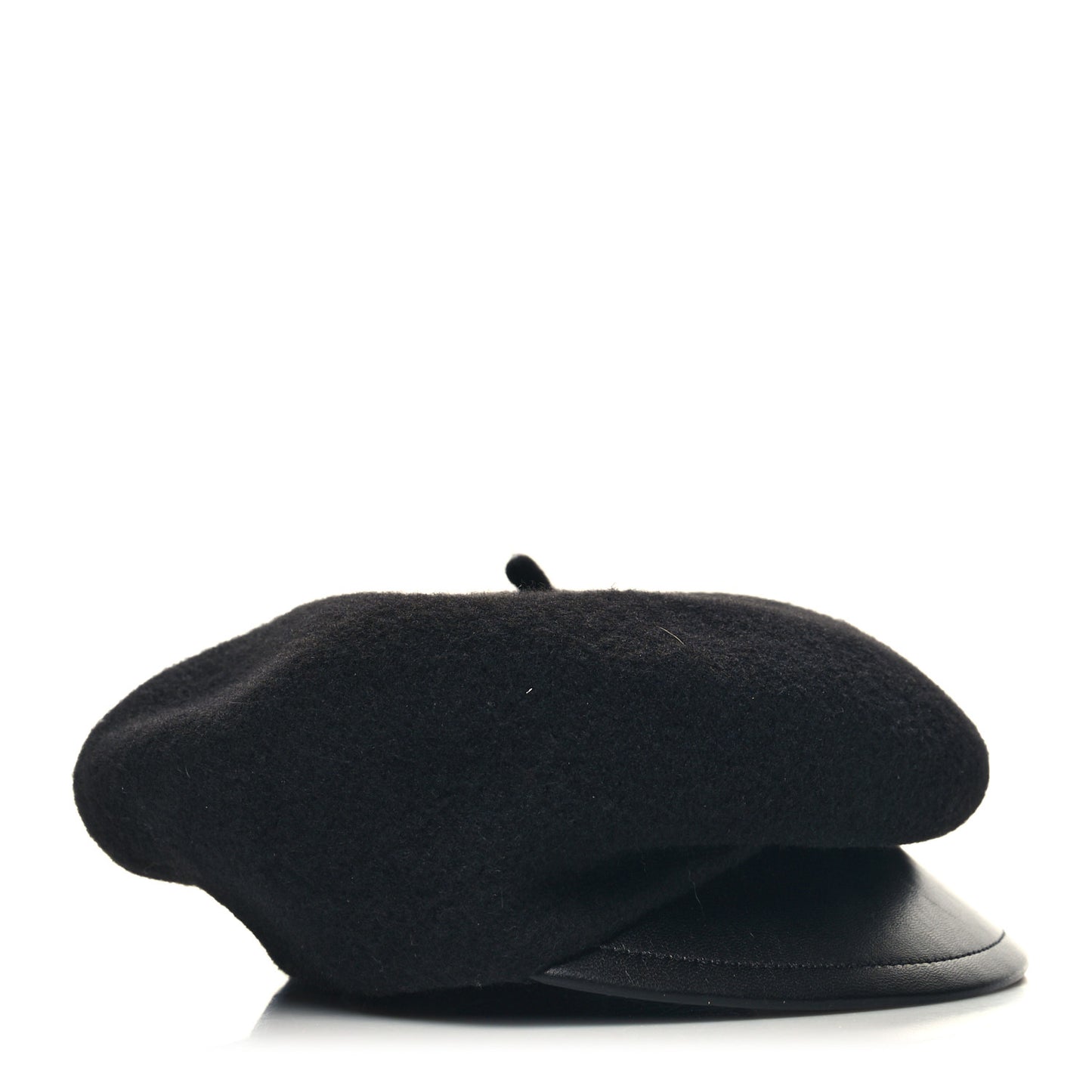 Wool Arty Beret Cap 57 Black