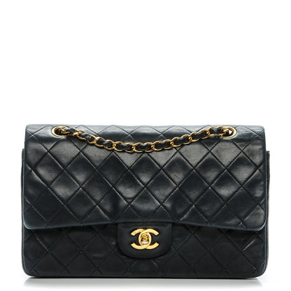 Chanel Lambskin Quilted Medium Double Flap Black 1 of 7