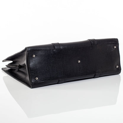 Gucci Leather Briefcase Laptop Work Bag Black 6 of 10
