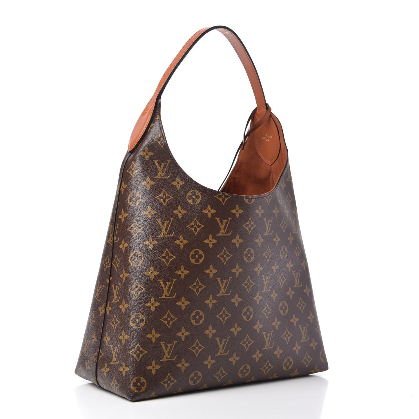 Monogram Flower Hobo Caramel
