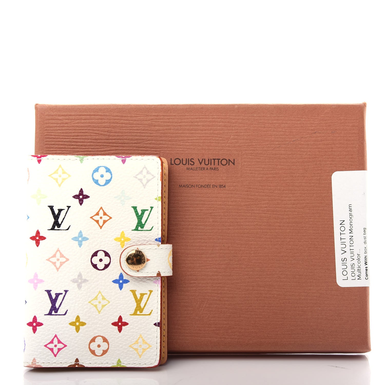Louis Vuitton Monogram Multicolor Carnet de Bal Mini Agenda Cover White 8 of 8