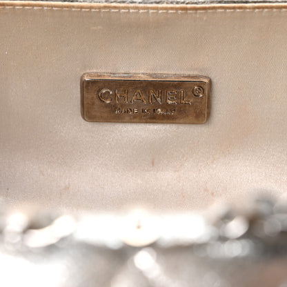 Chanel Metallic Lambskin Small Chain Around Clutch Silver 6 of 10