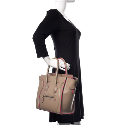 Celine Palmelato Calfskin Micro Luggage Beige 2 of 8