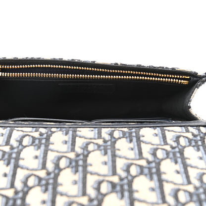 Christian Dior Oblique 30 Montaigne 2-In-1 Pouch Blue 5 of 9