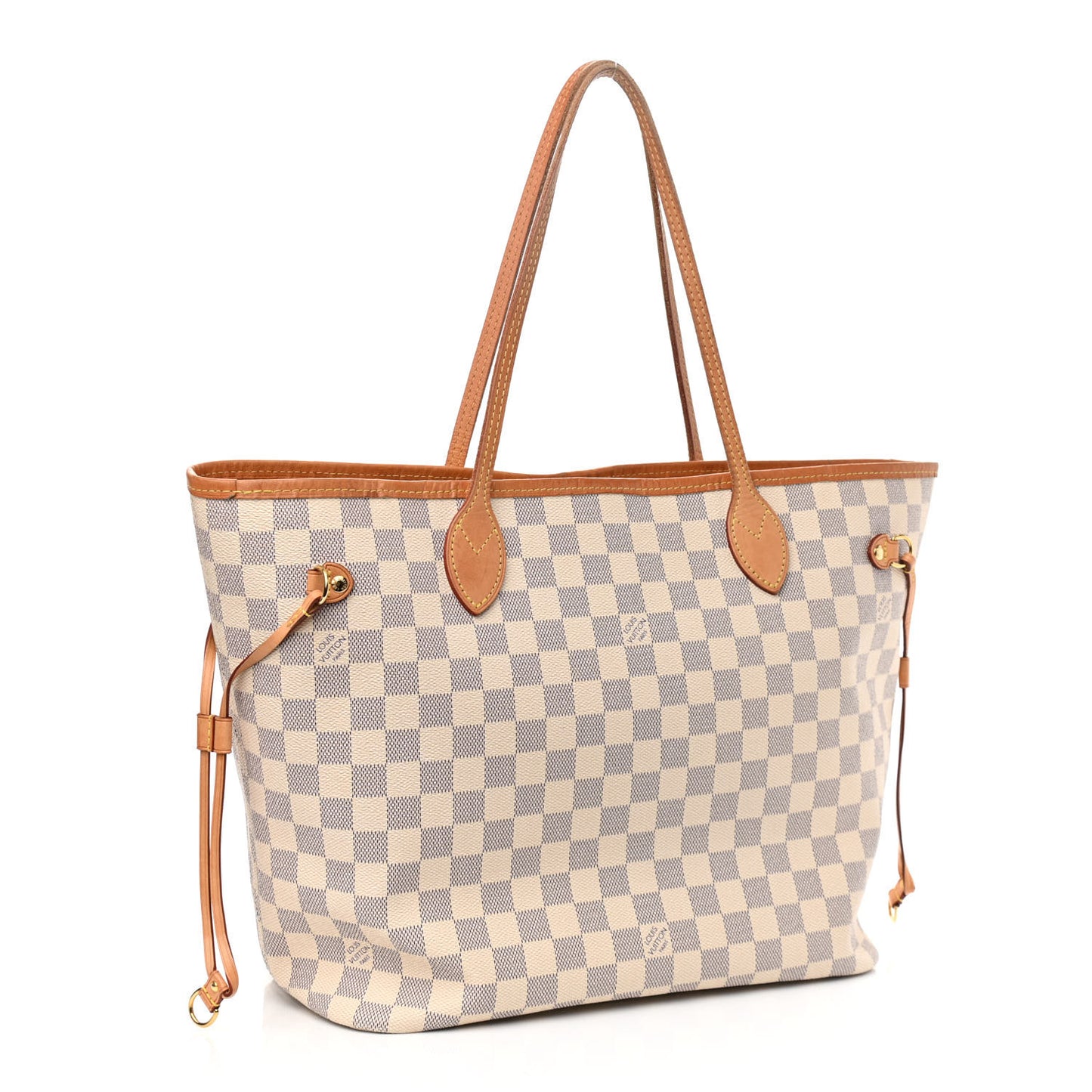 Damier Azur Neo Neverfull MM Rose Ballerine