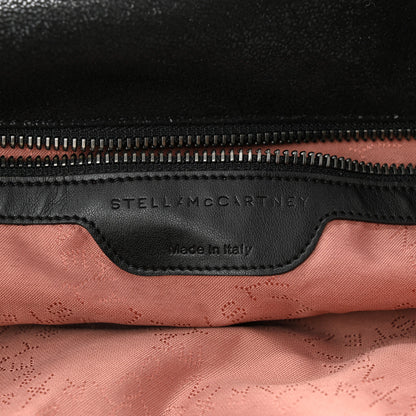 Stella McCartney Metallic Shaggy Deer Falabella Fold Over Tote Black 6 of 11