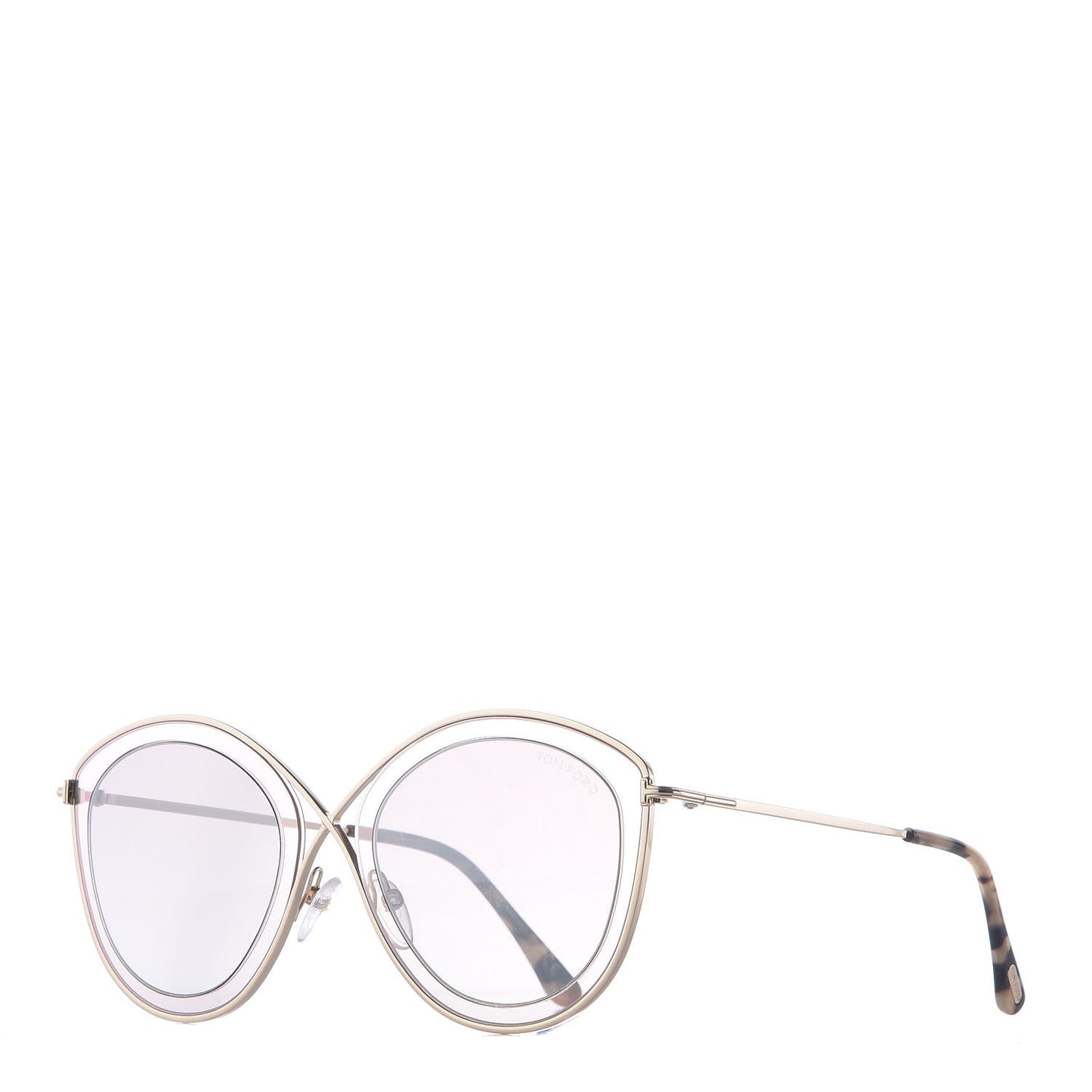 Sascha 02 Round Sunglasses TF604 Gold Tortoise